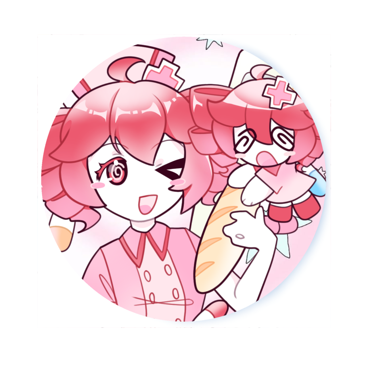 Значок 37мм 'Тето медсестра'