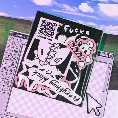 Набор стикеров "Черный"