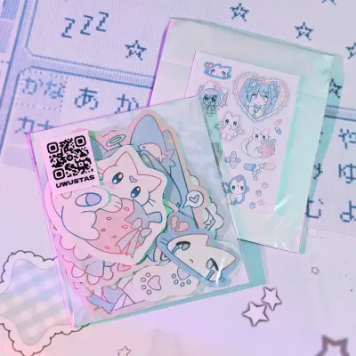 Набор стикеров "Голубой"