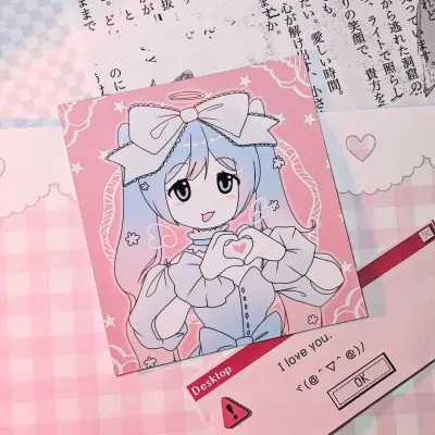 Принт глянцевый "Pink Miku"
