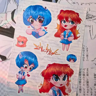 Стикеры "АскаРэй" с вырезкой