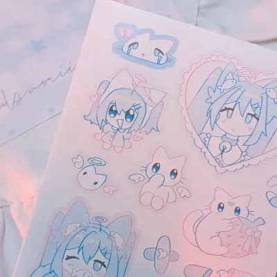 Стикерпак "Голубой"