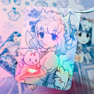 Карта с голографией "увуста х фьерсан"