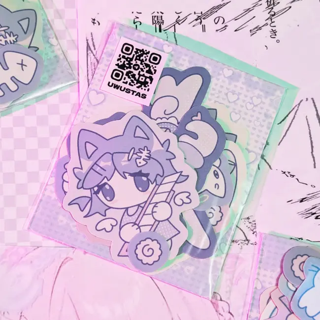 Набор стикеров "Фиолетовый"