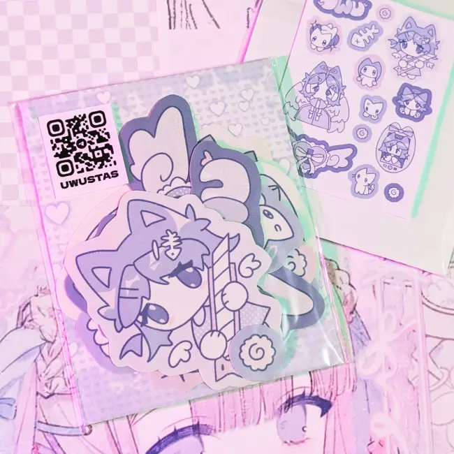 Набор стикеров "Фиолетовый"