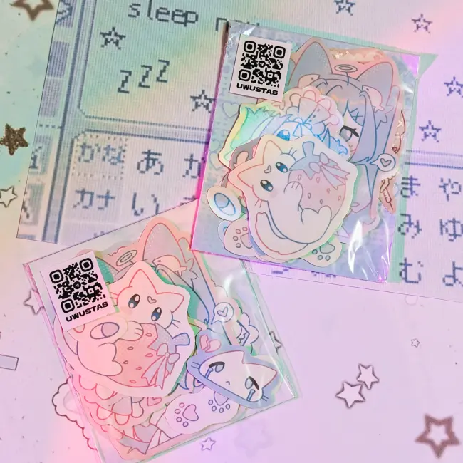 Набор стикеров "Голубой"