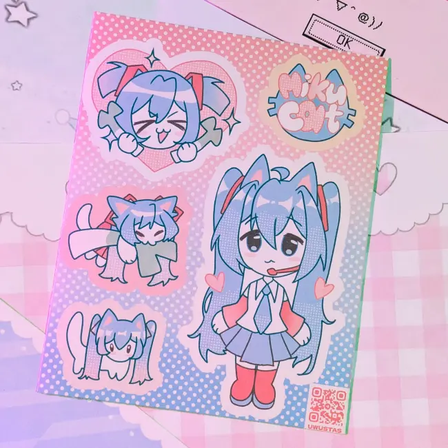 Стикерпак "Мику котик"