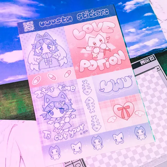 Стикерпак "Розовый" с голо