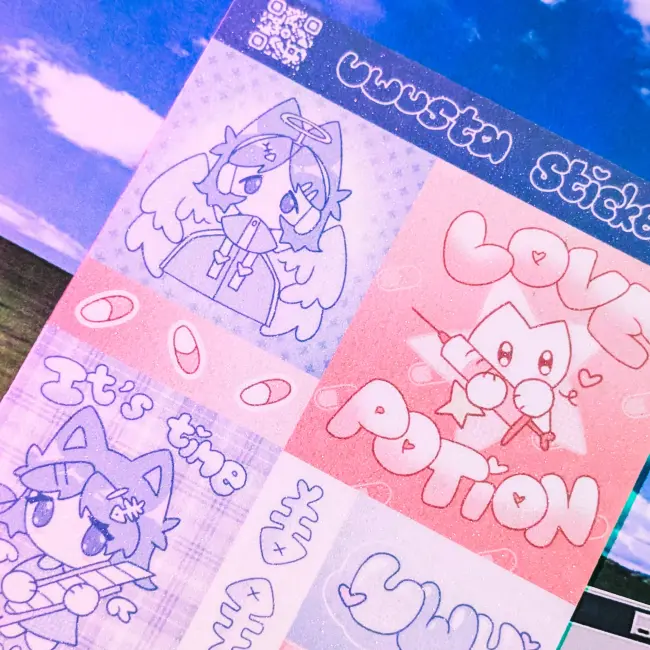 Стикерпак "Розовый" с голо