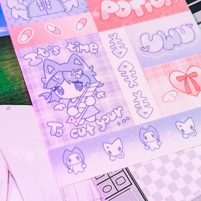 Стикерпак "Розовый" с голо