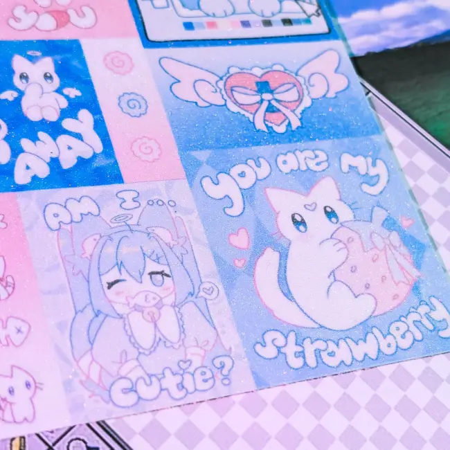 Стикерпак "Голубой" с голо