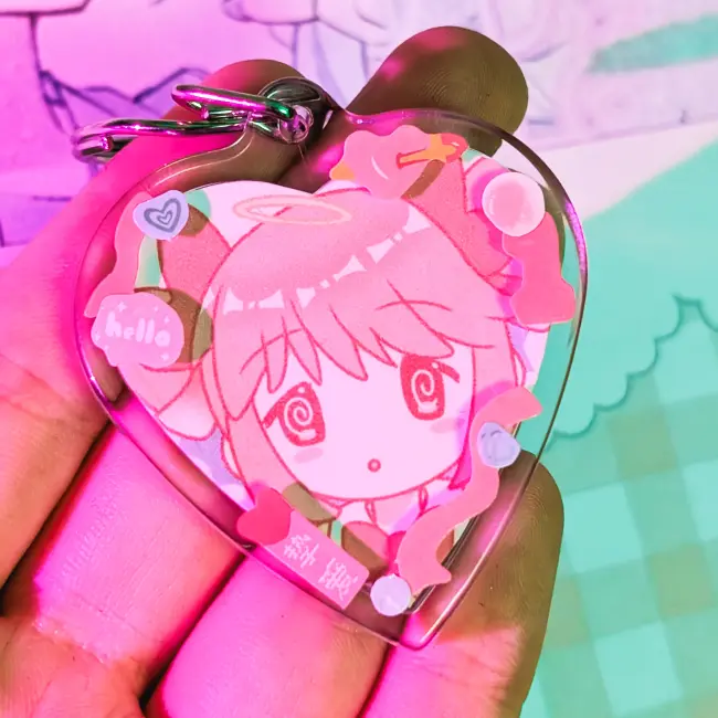 Брелок-сердечко с Мадокой