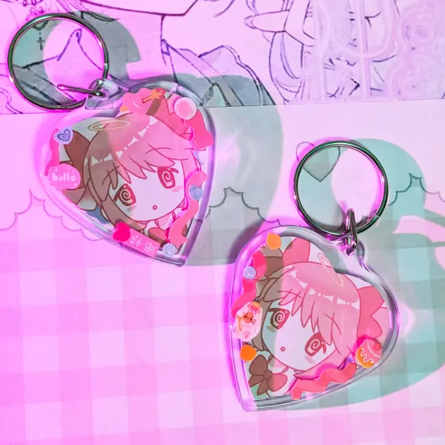 Брелок-сердечко с Мадокой