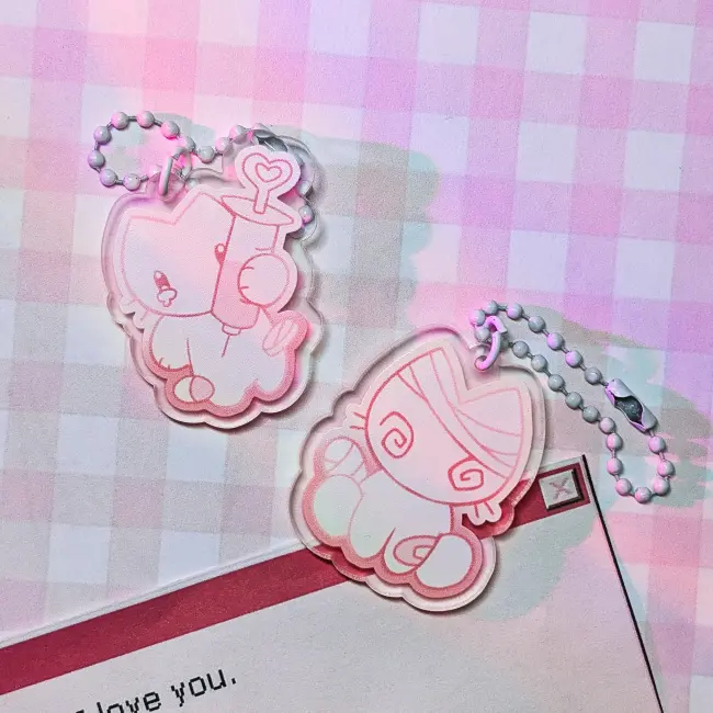 Гача брелок "Больные котики"