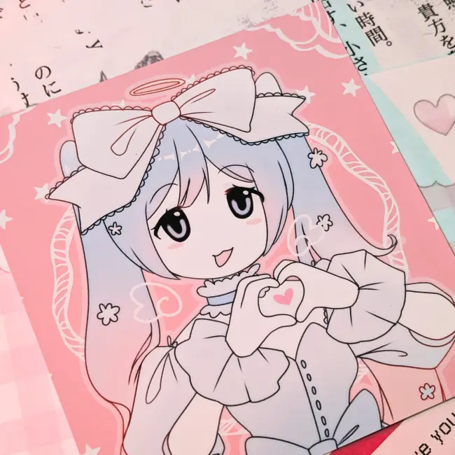 Принт глянцевый "Pink Miku"