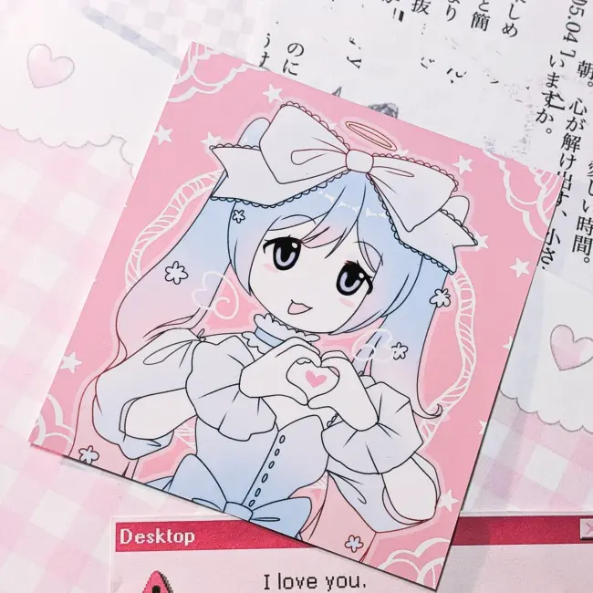 Принт глянцевый "Pink Miku"