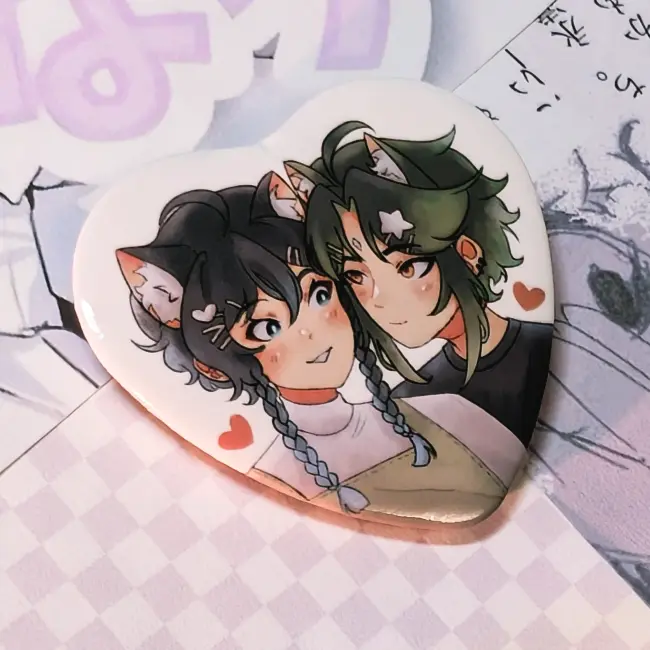 Значок сердечко "Сяовены"