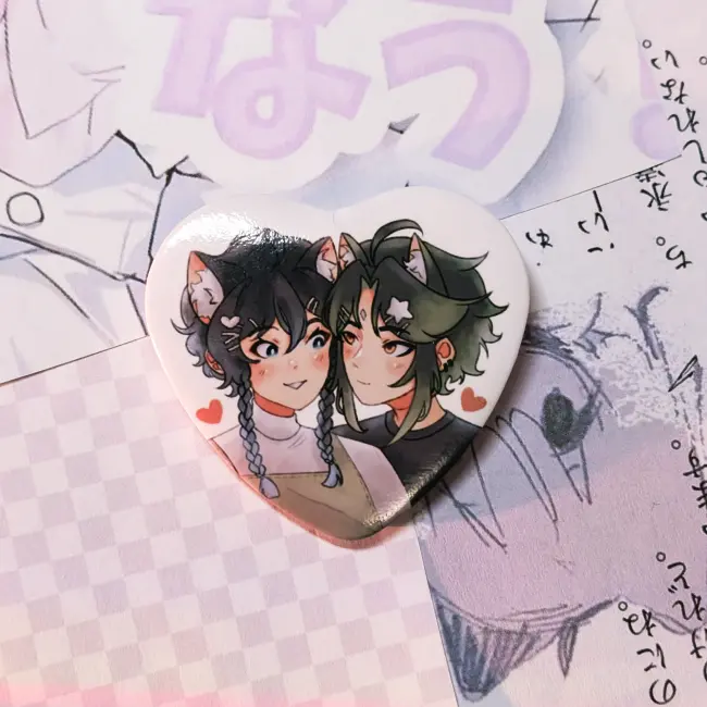 Значок сердечко "Сяовены"