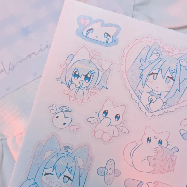 Стикерпак "Голубой"