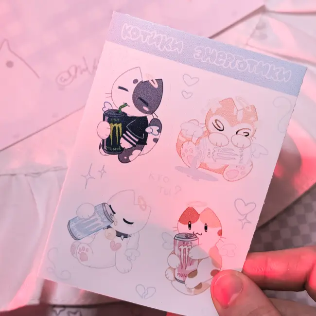 Стикерпак "Котики энерготики"