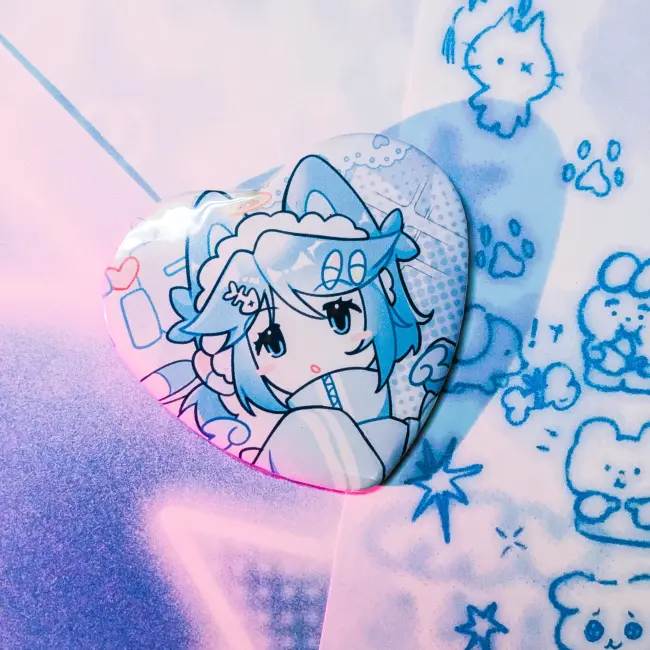 Значок-сердечко "Увуста"