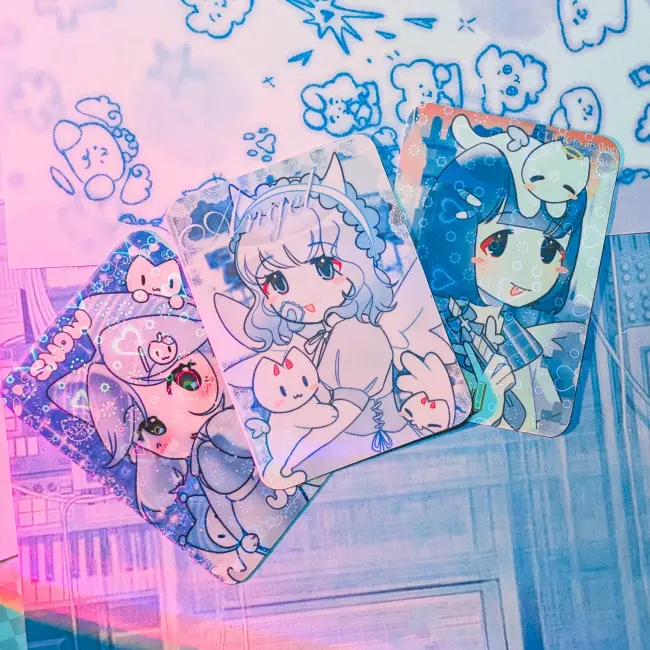 Карта с голографией "увуста х фьерсан"