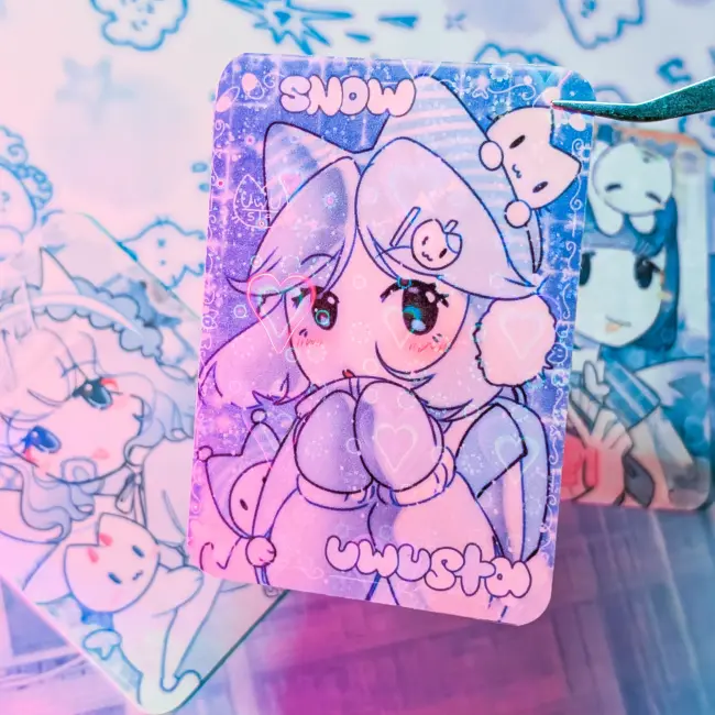 Карта с голографией "увуста х фьерсан"