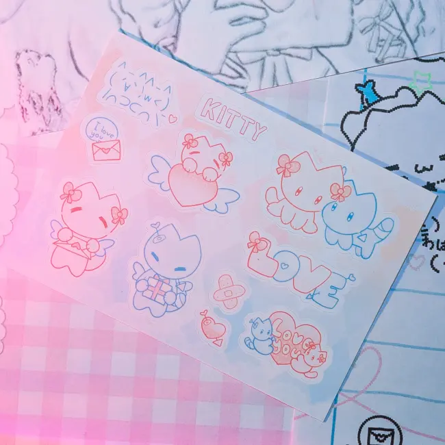 Стикерпак "Влюбленные котики"