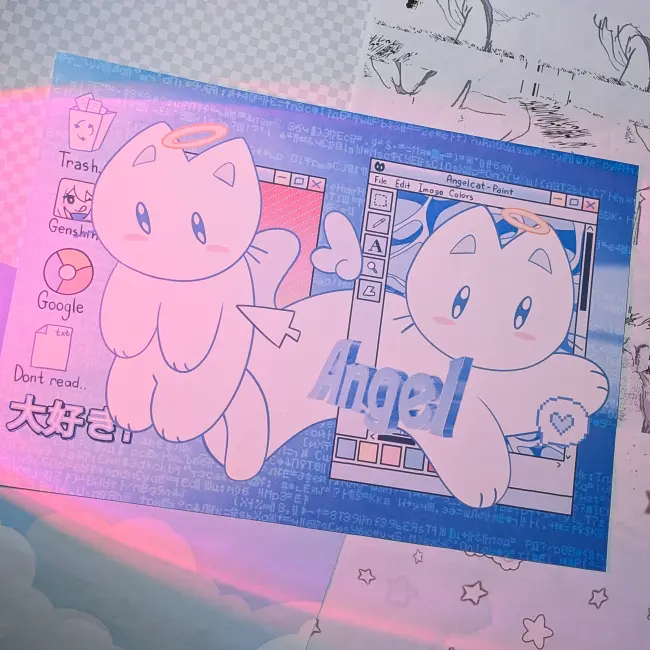 Плакат А4 "Котики"